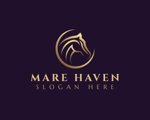 Mare - Elegant Horse Equine logo design