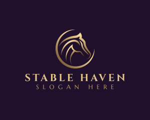 Elegant Horse Equine logo design