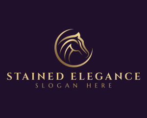 Elegant Horse Equine logo design