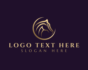 Jockey - Elegant Horse Equine logo design