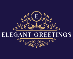 Elegant Floral Leaves logo design