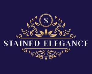 Elegant Floral Leaves logo design