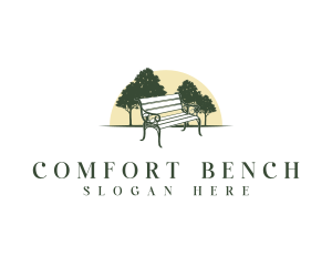 Bench - Forest Tree Bench logo design