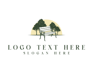 Furniture - Forest Tree Bench logo design