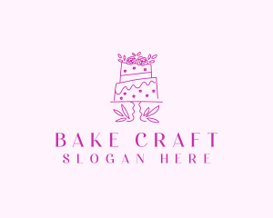 Bakery Wedding Cake logo design