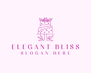 Bakery Wedding Cake logo design