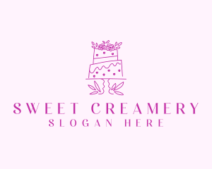 Bakery Wedding Cake logo design