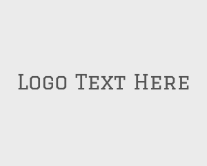 Concrete - Hipster Serif Text logo design