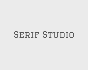 Hipster Serif Text logo design