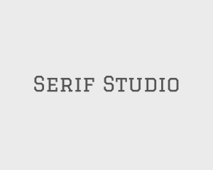 Serif - Hipster Serif Text logo design