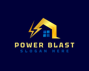 Power House Electricity logo design