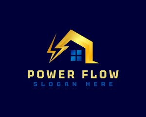 Power House Electricity logo design