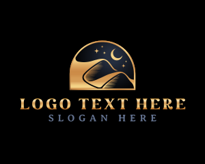 Premium - Sand Dune Desert logo design