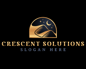 Sand Dune Desert logo design