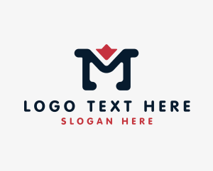 Stock Broker - Digital Marketing Letter M logo design