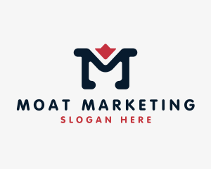 Digital Marketing Letter M logo design