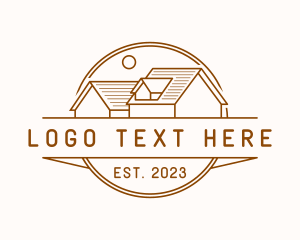 Roofing - Roofing Architecture Real Estate logo design