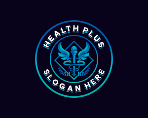 Medical Health Caduceus logo design