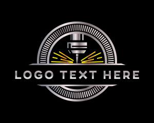 Drill - Laser CNC Machinery logo design