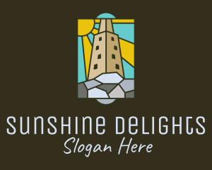 Sunshine - Sunshine Structure Stained Glass logo design