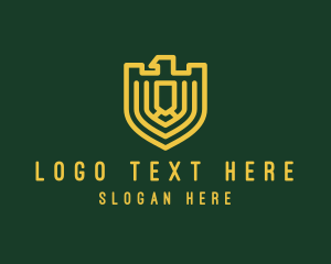 Bird - Elegant Eagle Shield logo design
