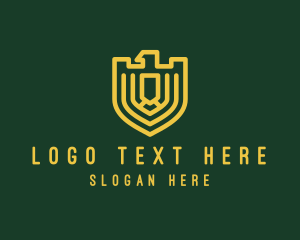 College - Elegant Eagle Shield logo design