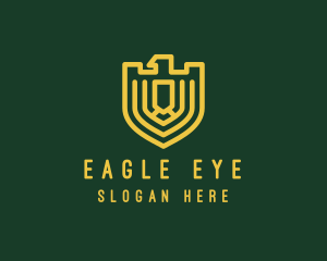 Elegant Eagle Shield logo design