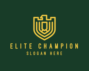 Soldier - Elegant Eagle Shield logo design