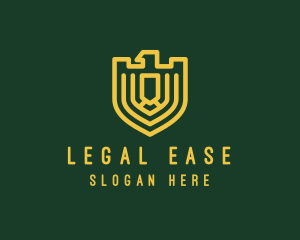 Judiciary - Elegant Eagle Shield logo design