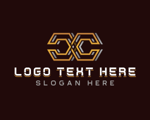 Hexagon - Industrial Link Letter C logo design