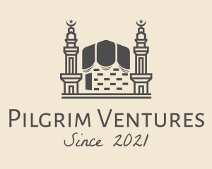 Pilgrim - Religious Muslim Temple logo design