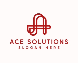 Industrial Company Letter A logo design