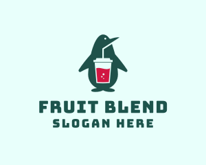 Smoothie - Penguin Smoothie Drink logo design