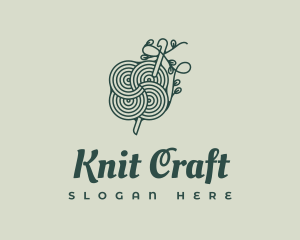 Handcrafted Floral Crochet Yarn logo design