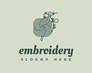 Handcrafted Floral Crochet Yarn logo design