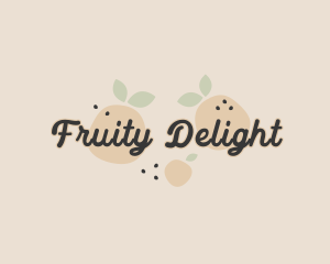 Fruity - Citrus Orange Juice logo design