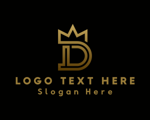 Luxury Crown Letter D Logo