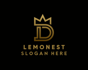 Premium - Luxury Crown Letter D logo design