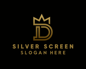 Investor - Luxury Crown Letter D logo design