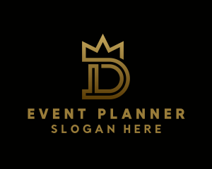 Pageant - Luxury Crown Letter D logo design
