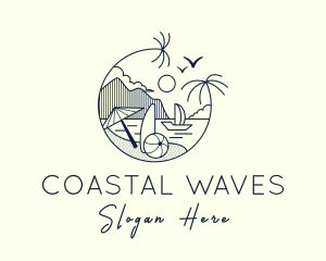 Shore - Beachside Resort Getaway logo design