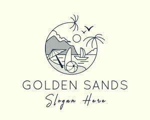 Sand - Beachside Resort Getaway logo design