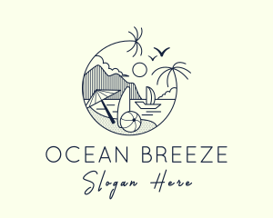 Seashore - Beachside Resort Getaway logo design