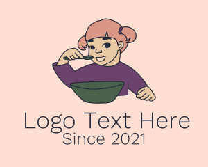 Pediatric - Kindergarten Girl Character logo design