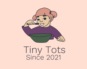 Preschooler - Kindergarten Girl Character logo design