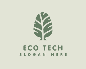Ecosystem - Green Pine Tree logo design