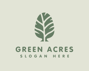 Green Pine Tree logo design