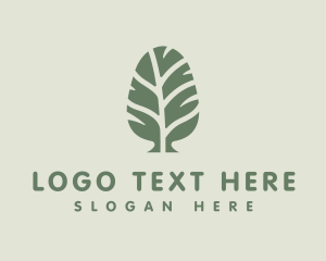 Lawn Care - Green Pine Tree logo design