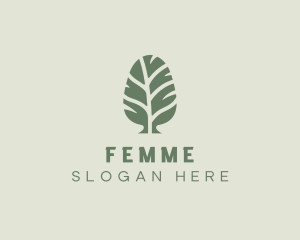 Green Pine Tree logo design