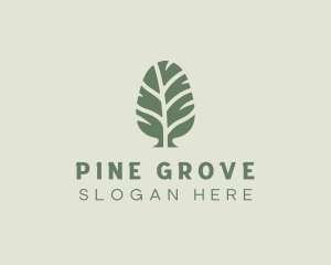 Green Pine Tree logo design